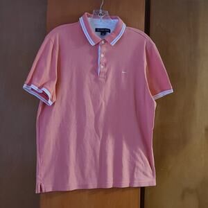 Mens Michael Kors Polo SS Shirt Coral Medium Preppy
